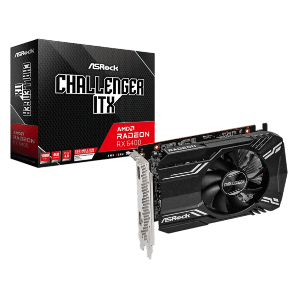 ASRock Radeon RX 6400 Challenger ITX 4GB Graphics Card