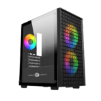 Circle Gaming Miniator M2 Micro-ATX Gaming Case/Cabinet (Black)