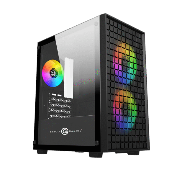Circle Gaming Miniator M2 Micro-ATX Gaming Case/Cabinet (Black)