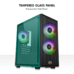 Circle Gaming Miniator M1 Micro-ATX Gaming Case/Cabinet (Black) - Image 2