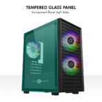 Circle Gaming Miniator M2 Micro-ATX Gaming Case/Cabinet (Black) - Image 2