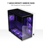 Circle Gaming Superlava Premium Gaming Cabinet (White) - Image 3