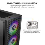 Circle Gaming Miniator M2 Micro-ATX Gaming Case/Cabinet (Black) - Image 4