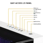 Circle Gaming Superlava Premium Gaming Cabinet (White) - Image 5