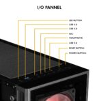 Circle Gaming Xtender X2 Glass ARGB Gaming PC Case/Cabinet (Black) - Image 5