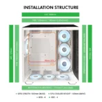 Circle Gaming Superlava Premium Gaming Cabinet (White) - Image 8