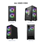 Circle Gaming Miniator M1 Micro-ATX Gaming Case/Cabinet (Black) - Image 9