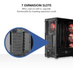 Circle Gaming Xtender X2 Glass ARGB Gaming PC Case/Cabinet (Black) - Image 7