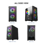 Circle Gaming Miniator M2 Micro-ATX Gaming Case/Cabinet (Black) - Image 9