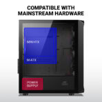 Ant Esports 205 Mini 6F ARGB (M-ATX) Mini Tower Cabinet (Black) - Image 9