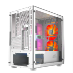 Ant Esports 200 Air Mini Mesh (M-ATX) Mini Tower Cabinet (White) - Image 6