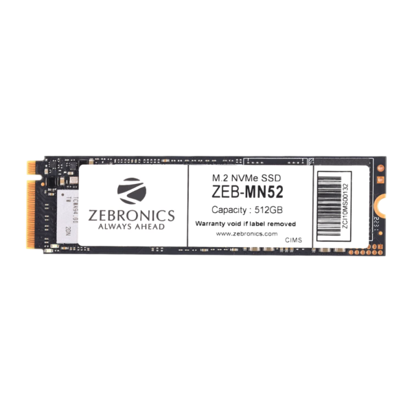 Zebronics Zeb-MN52 512GB M.2 NVMe 2280 PCIe Gen 3 SSD