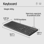 HP 330 Wireless Keyboard and Mouse Black (Black) - Image 6