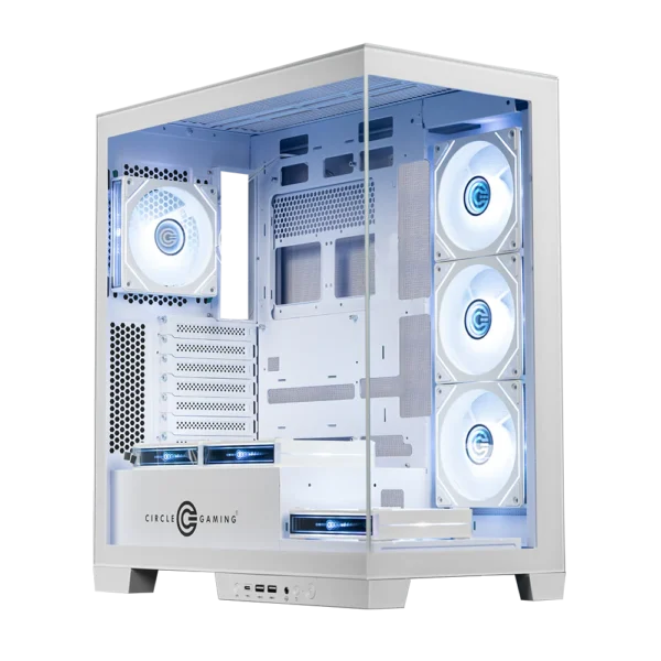 Circle Gaming Defender ZX7 BTF Mid-Tower Gaming Cabinet (White)