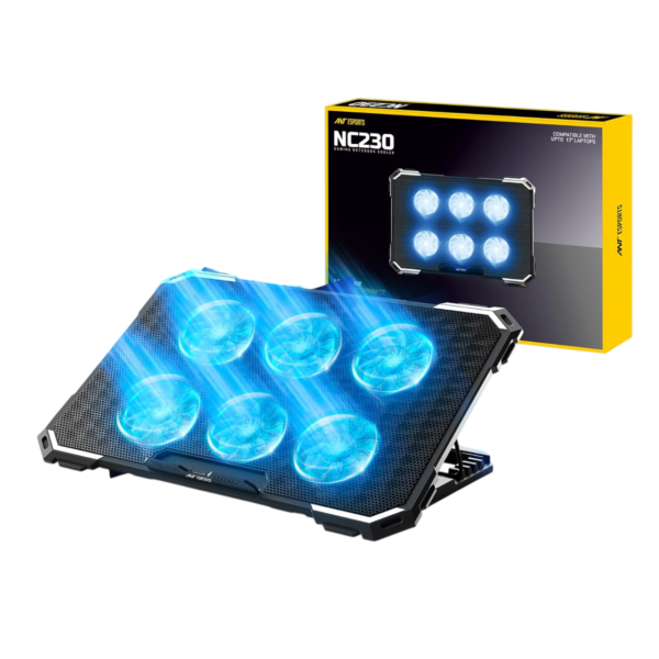Ant Esports NC230 RGB Gaming Laptop/Notebook Cooling Pad (Black)