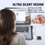 Ant Esports NC230 RGB Gaming Laptop/Notebook Cooling Pad (Black) - Image 3