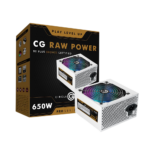 Circle Gaming Raw Power 650W 80+Bronze Power Supply (White)