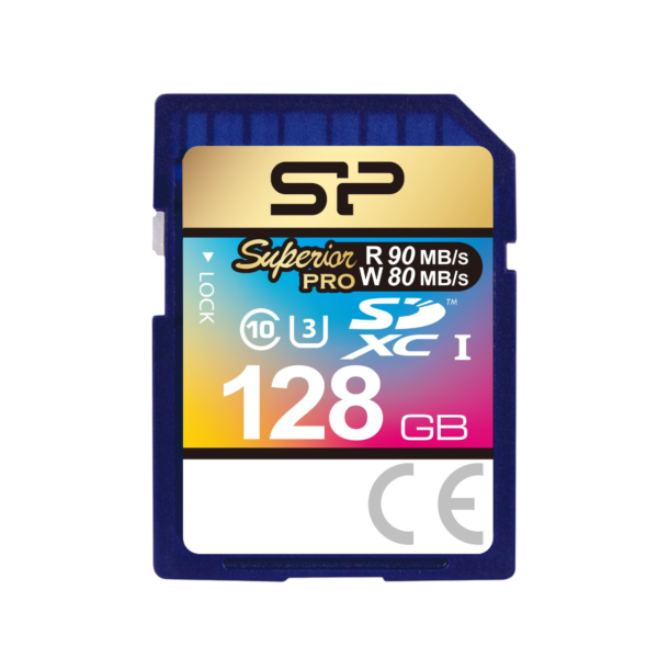 Silicon Power Superior Pro 128GB SDXC SD Memory Card (SP128GBSDXCU3V10)