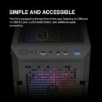 Gamdias Aura GC7 ARGB (ATX) Mid Tower Cabinet (Black) - Image 7