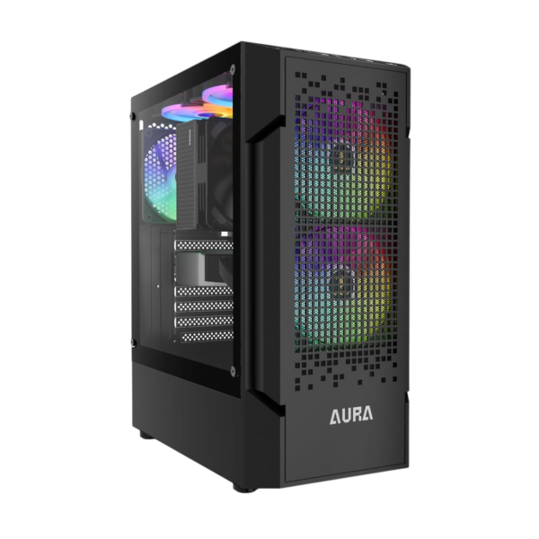 Gamdias Aura GC7 ARGB (ATX) Mid Tower Cabinet (Black)
