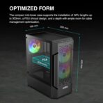 Gamdias Aura GC7 ARGB (ATX) Mid Tower Cabinet (Black) - Image 3