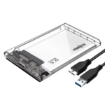 Frontech NC-0034 2.5 Inch USB3.0 SATA SSD/HDD Transparent Enclosure