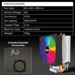 Foxin FCF 003 RGB CPU Cooling Fan - Image 7