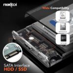 Frontech NC-0034 2.5 Inch USB3.0 SATA SSD/HDD Transparent Enclosure - Image 3