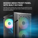Gamdias Aura GC7 ARGB (ATX) Mid Tower Cabinet (Black) - Image 6