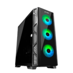 Ant Esports Dynamic GT Mid Tower (E-ATX/ATX/M-ATX/M-ITX) Gaming Cabinet (Black)