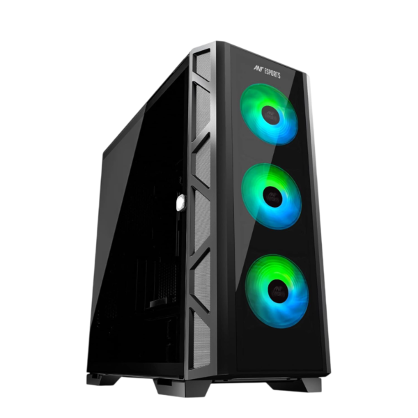 Ant Esports Dynamic GT Mid Tower (E-ATX/ATX/M-ATX/M-ITX) Gaming Cabinet (Black)