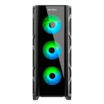 Ant Esports Dynamic GT Mid Tower (E-ATX/ATX/M-ATX/M-ITX) Gaming Cabinet (Black) - Image 2