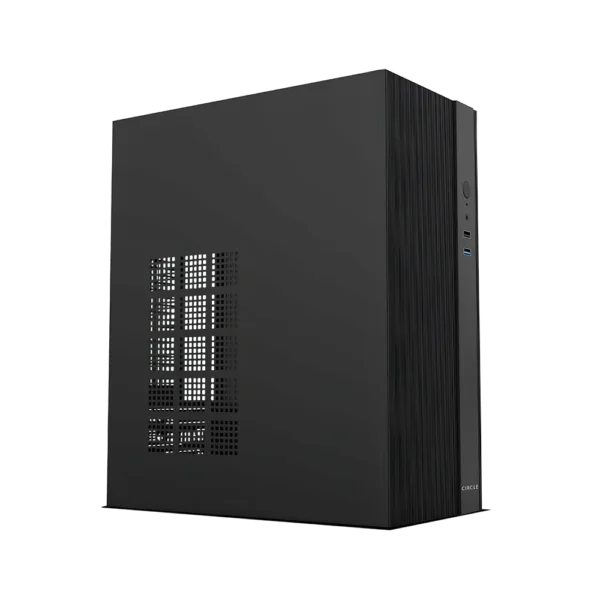 Circle Mini ME 3.0 Compact and Efficient M-ATX Cabinet with Power Supply (Slim)