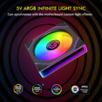 Circle Gaming Blazion X3 ARGB 3-Fan Kit Black (with Controller) - Image 5