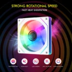 Circle Gaming Blazion X3 ARGB 3-Fan Kit White (with Controller) - Image 4