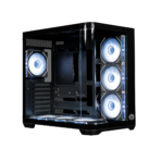 Circle Gaming Lucid Curve AX BTF Mid-Tower Gaming Cabinet (Black)