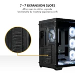 Circle Gaming Lucid Curve AX BTF Mid-Tower Gaming Cabinet (Black) - Image 2