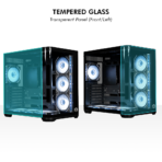 Circle Gaming Lucid Curve AX BTF Mid-Tower Gaming Cabinet (Black) - Image 3