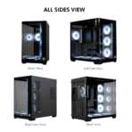 Circle Gaming Lucid Curve AX BTF Mid-Tower Gaming Cabinet (Black) - Image 8