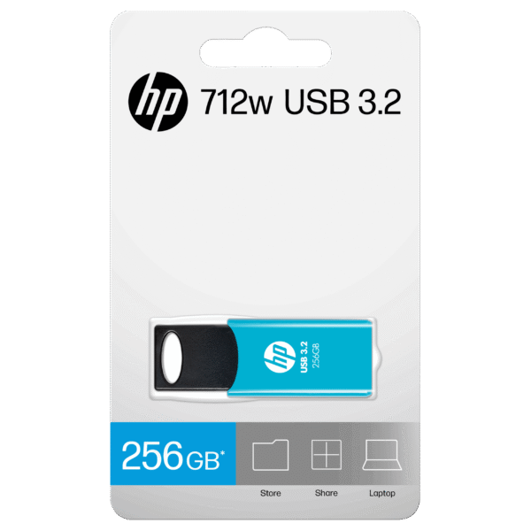 HP 712w 256GB USB 3.2 Flash Drive (Blue)