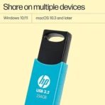 HP 712w 256GB USB 3.2 Flash Drive (Blue) - Image 3
