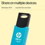 HP 712w 128GB USB 3.2 Flash Drive (Blue) - Image 4