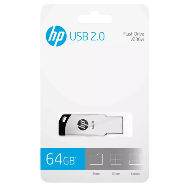 HP v236w 64GB USB 2.0 Flash Drive (Metal)