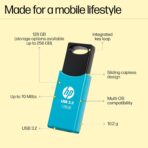 HP 712w 128GB USB 3.2 Flash Drive (Blue) - Image 5