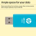 HP 712w 128GB USB 3.2 Flash Drive (Blue) - Image 6