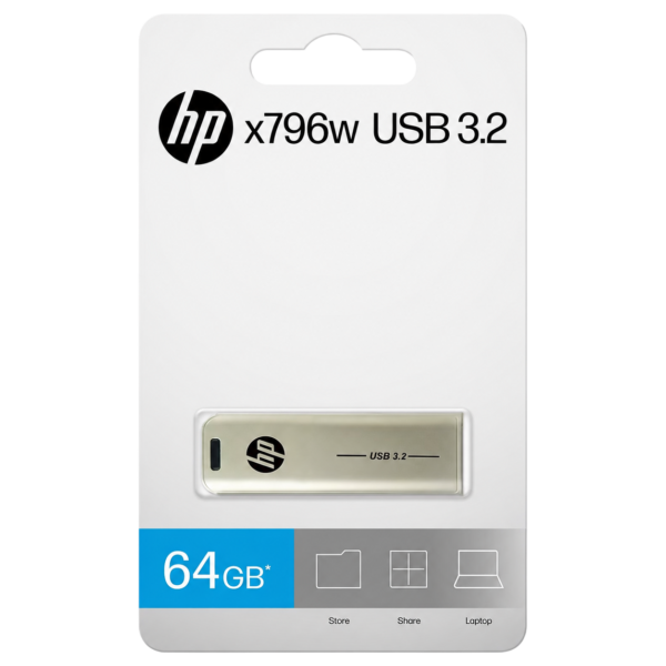 HP x796w 64GB USB 3.2 Flash Drive (Metal)