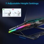 Cosmic Byte Cyclone RGB Laptop/Notebook Cooling Pad (Black/Blue) - Image 8