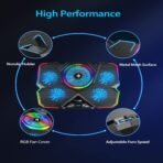Cosmic Byte Cyclone RGB Laptop/Notebook Cooling Pad (Black/Blue) - Image 2