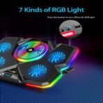 Cosmic Byte Cyclone RGB Laptop/Notebook Cooling Pad (Black/Blue) - Image 4
