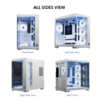 Circle Gaming Lucid Curve AX BTF Mid-Tower Gaming Cabinet (White) - Image 3